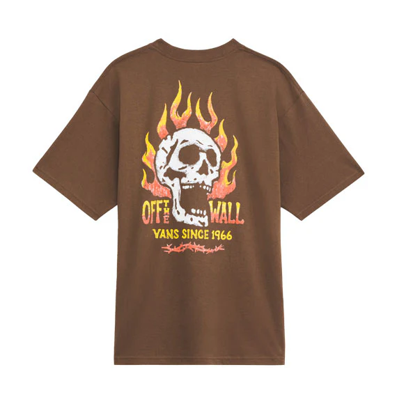 Vans Off The Wall Fever Short Sleeve T-Shirt Vintage Cocoa