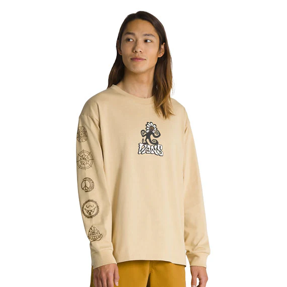 Vans Off The Wall Skate Classics Long Sleeve T-Shirt - Taos Taupe - Image 2