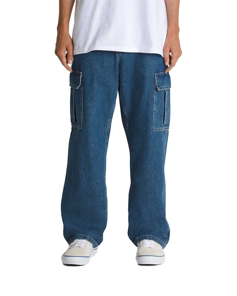Vans Service Cargo Loose Denim Pant - Vintage Indigo - Image 2