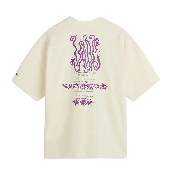 Vans Skate Difficult To Love T-Shirt - Marshmallow - Image 2