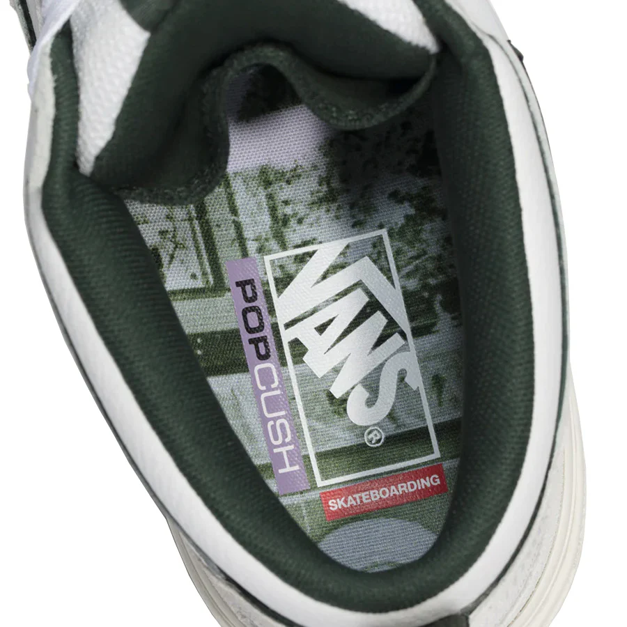 Vans Skate Half-Cab Wafflecup Shoe Una White/Gum - Image 7