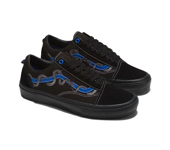 Vans Skate Old Skool - Blue/Black - Image 2