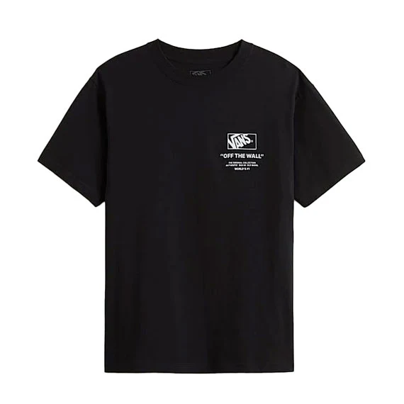 Vans Stacked Hi Short Sleeve T-Shirt Black-White - Image 2