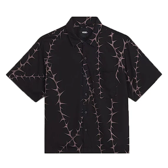 Vans Van Doren Printed Camp Short Sleeve Shirt Black