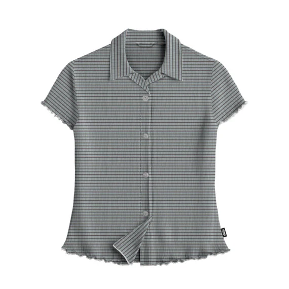 Vans Women's Maybelle Knit Short Sleeve Dawn Mist