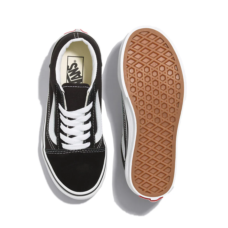 Vans Old Skool Youth - Black/True White - Image 4