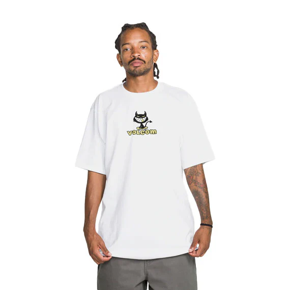 Volcom Devilish T-Shirt White - Image 3
