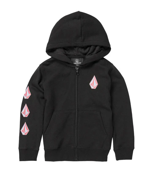 Volcom Kids’ Tots Iconic Stone Zip New Black