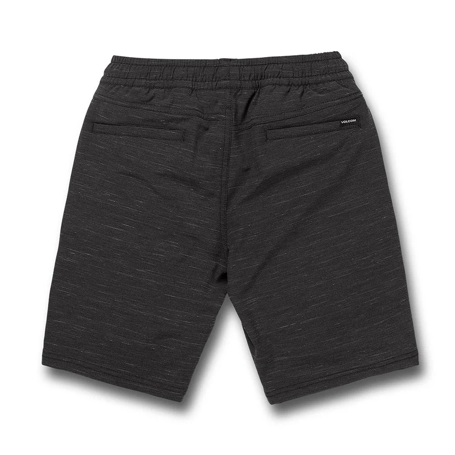 Volcom Kids' Youth Understoned Elastic Waist Hybrid Short Black - Image 2