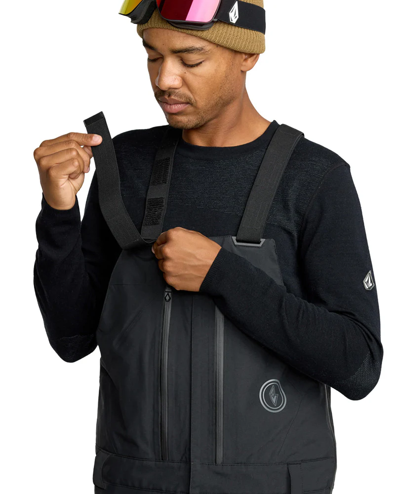 Volcom Men's Anyox Gore-Tex Pro Shell Bib Pant Black 2026 - Image 4