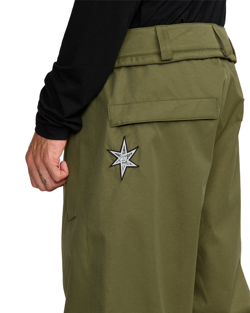 Volcom Men's Arthur 20K Pant Dark Olive 2026 - Image 3