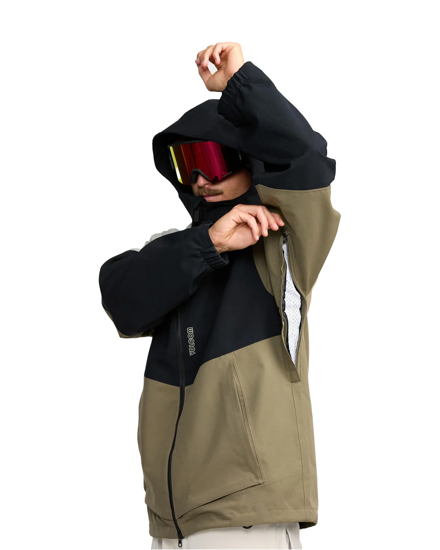 Volcom Men's Brighton Full Zip Jacket Military 2026 - Image 3
