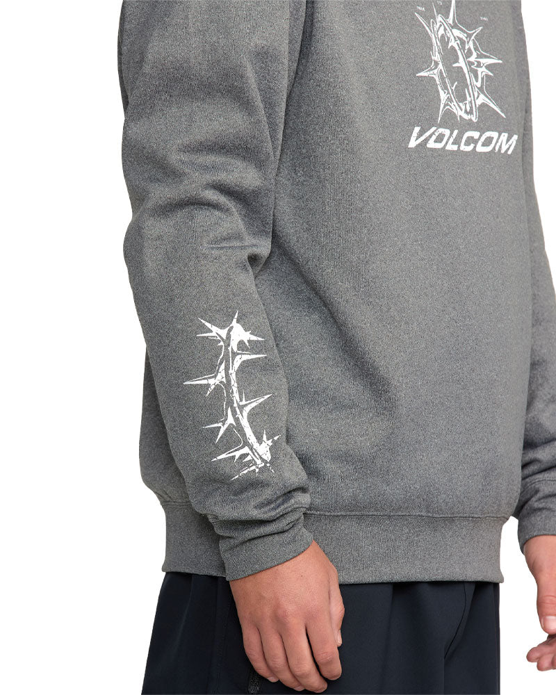 Volcom Men's Hydro Crew Heather Black 2026 - Image 3