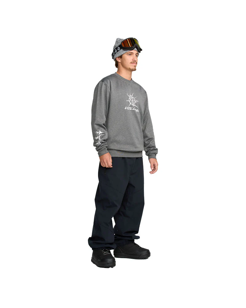 Volcom Men's Hydro Crew Heather Black 2026 - Image 4