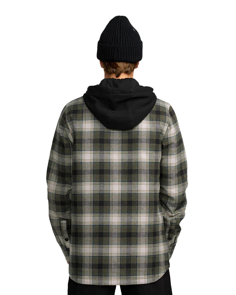 Volcom Men's Kenson Ins Flannel Black Green 2026 - Image 4