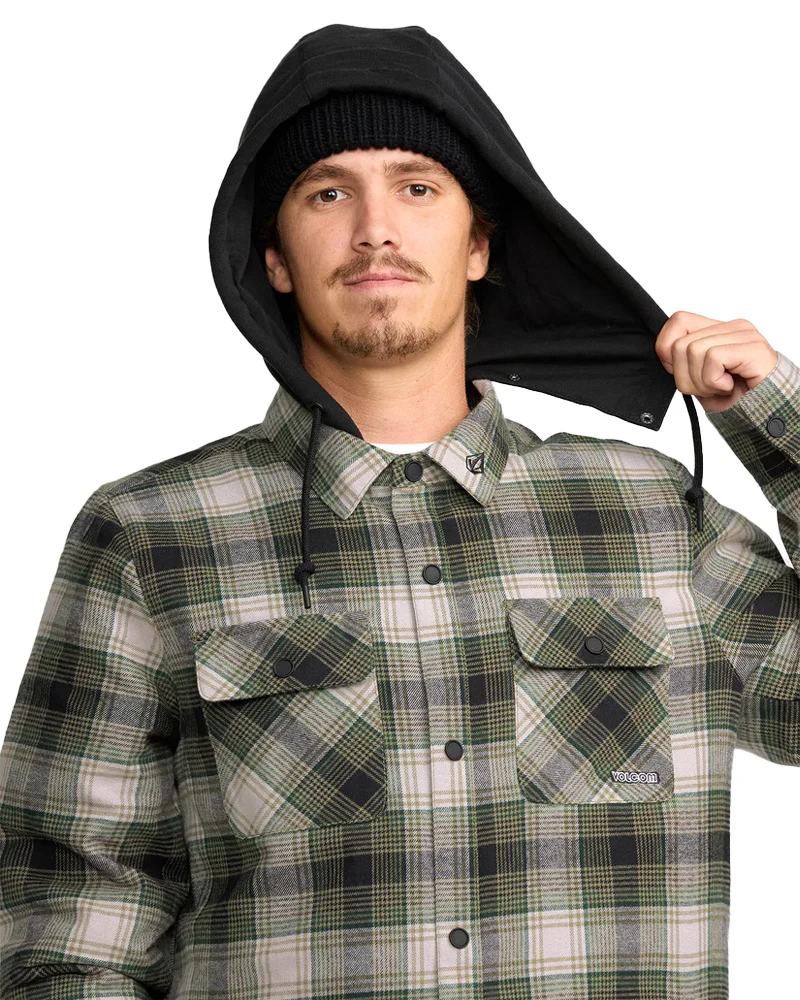 Volcom Men's Kenson Ins Flannel Black Green 2026 - Image 5