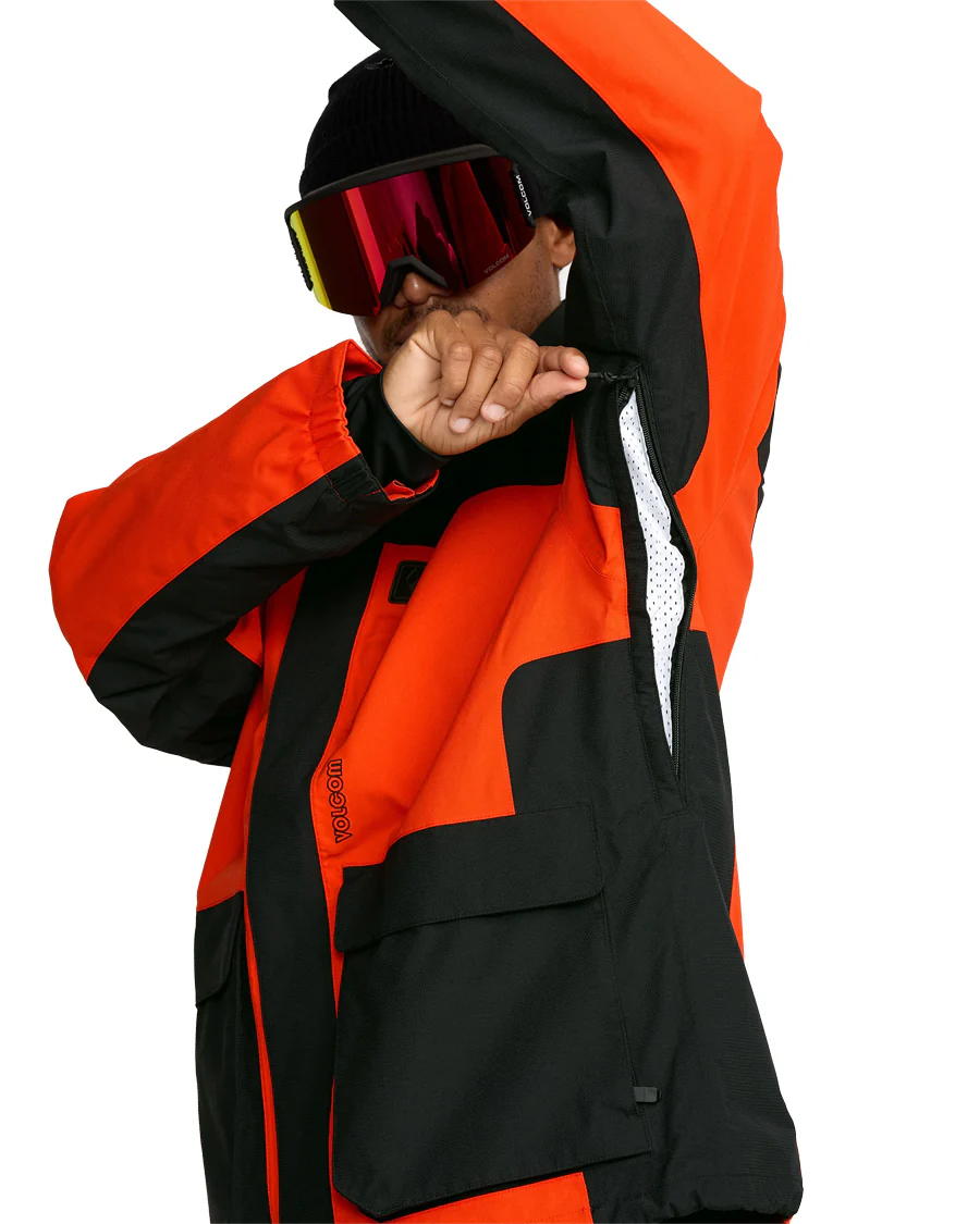 Volcom Men's Kleveland Jacket Orange Shock 2026 - Image 3