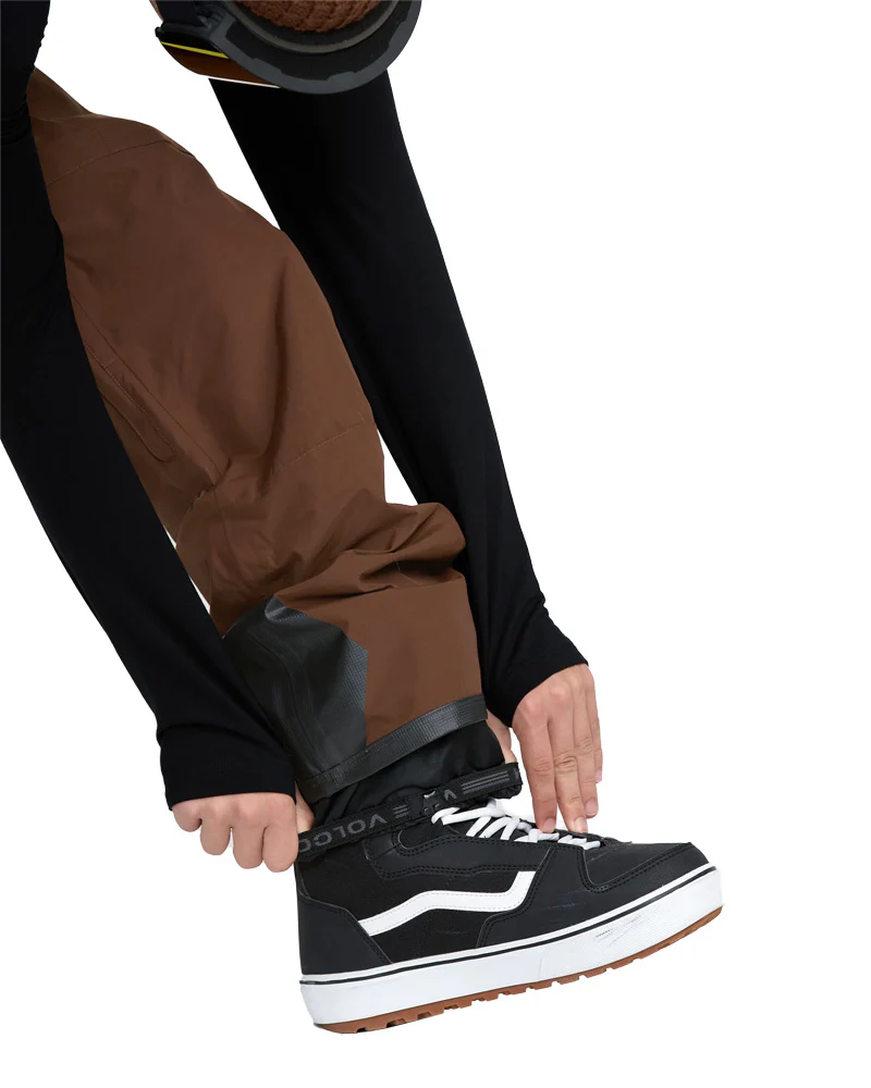 Volcom Men's Rain Gore-Tex Bib Pant Brown 2026 - Image 4