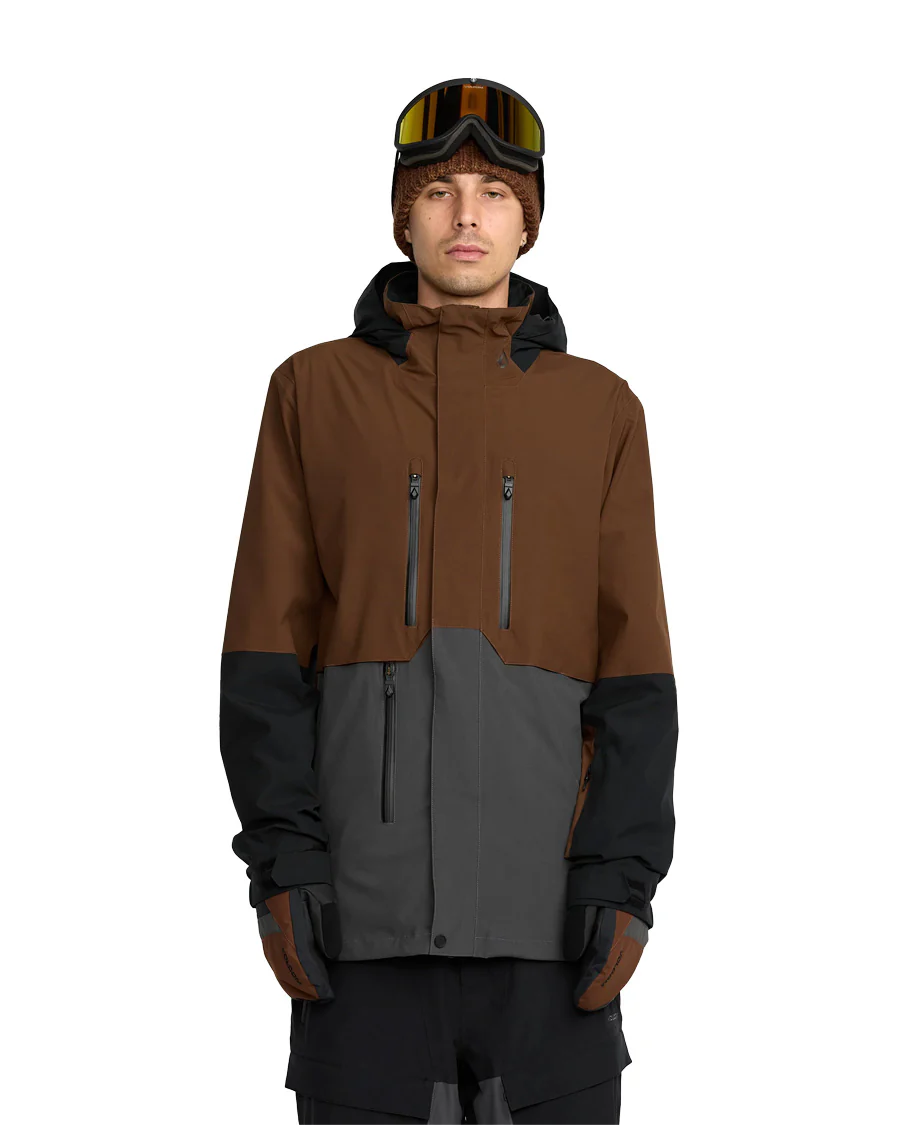 Volcom Men's Rnge Stretch 30K Jacket Brown 2026