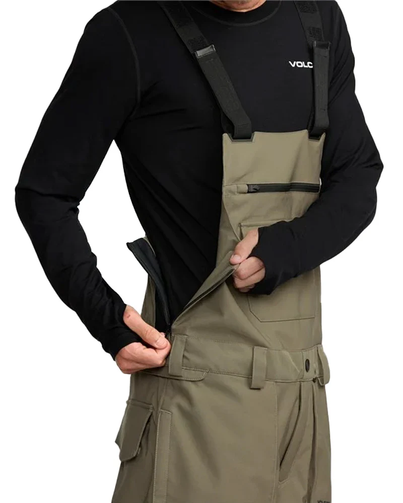 Volcom Men's Roan Bib Pant Military 2026 - Image 3