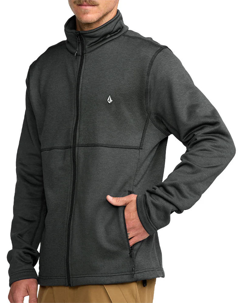 Volcom Men's Snowbound Fleece Fullzip Black 2026 - Image 4
