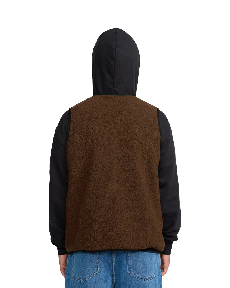Volcom Men's Snowdrift Vest Brown 2026 - Image 4