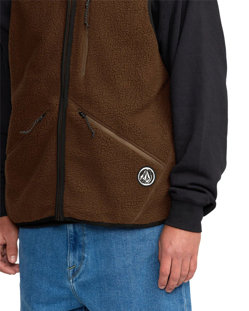 Volcom Men's Snowdrift Vest Brown 2026 - Image 5