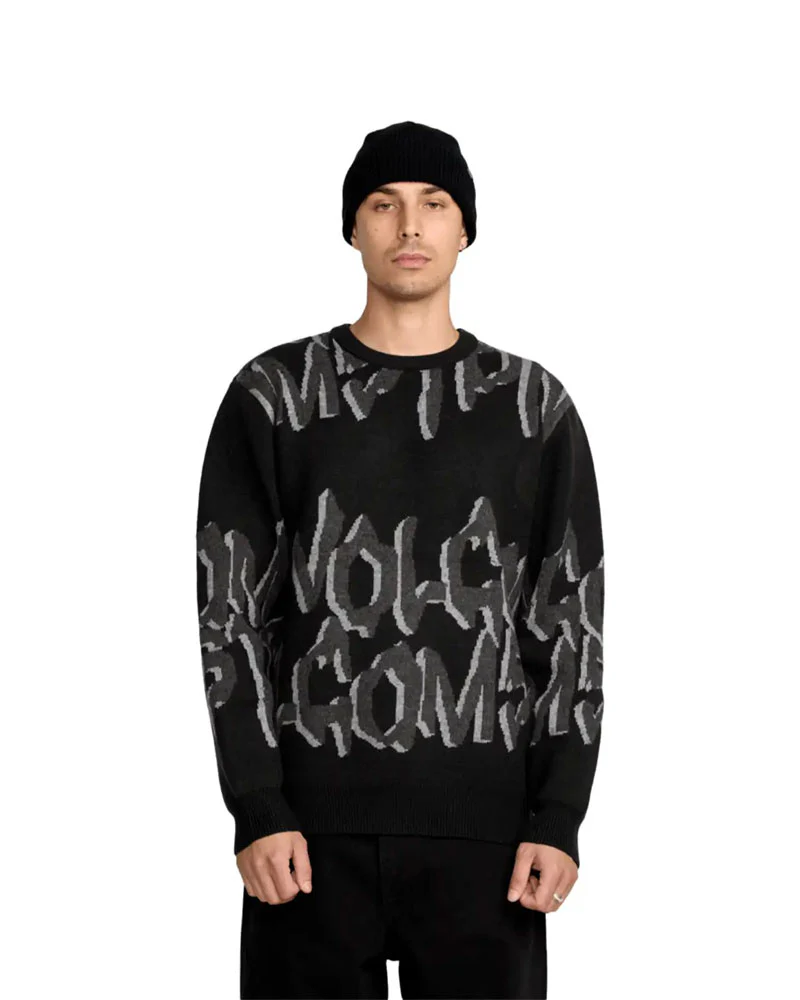 Volcom Men's Stone Jacquard Sweater Black 2026 - Image 3