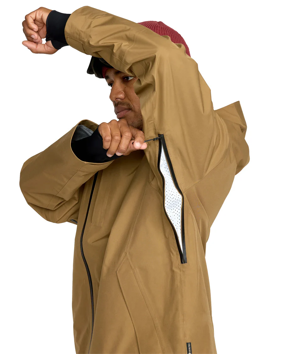 Volcom Men's Tester 3L Gore-Tex Jacket Bronze 2026 - Image 3