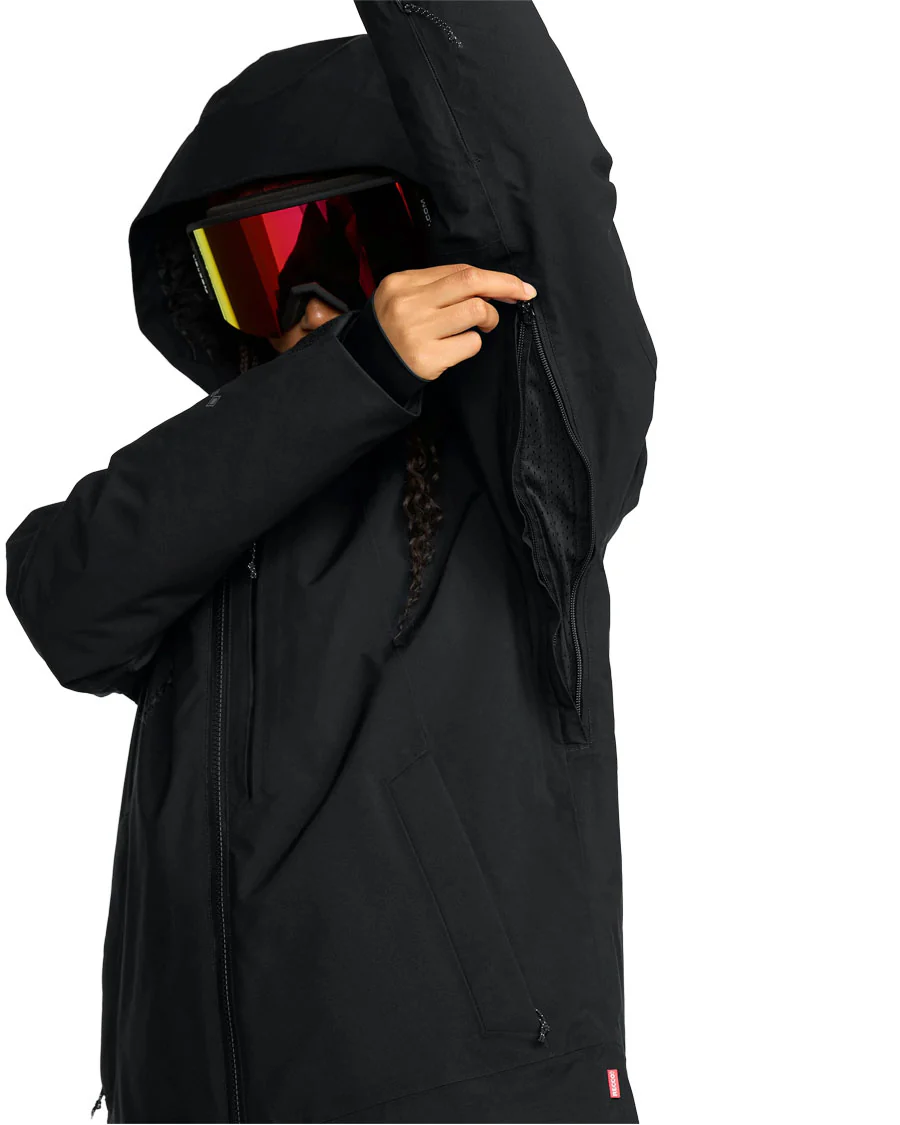Volcom Women's 3D Stretch Gore-Tex Jacket Black 2026 - Image 3