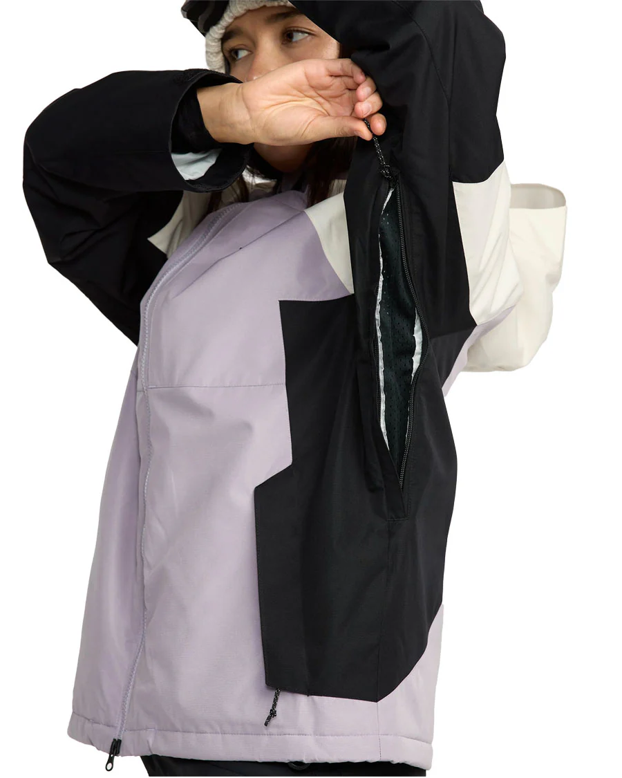 Volcom Women's Agate Ins Jacket Lavender Aura - Image 3
