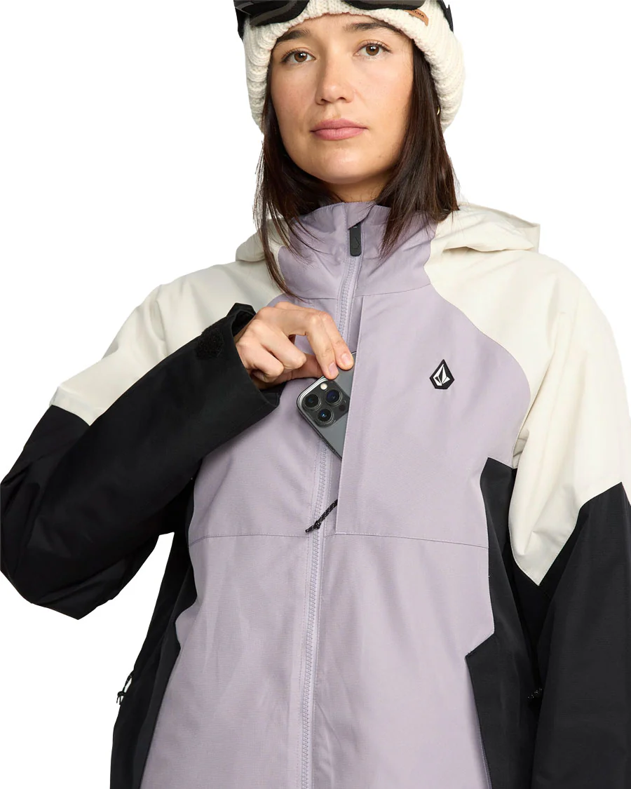 Volcom Women's Agate Ins Jacket Lavender Aura - Image 5