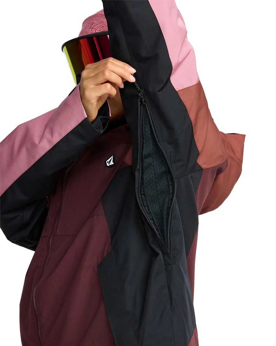 Volcom Women's Agate Ins Jacket Oxblood - Image 3