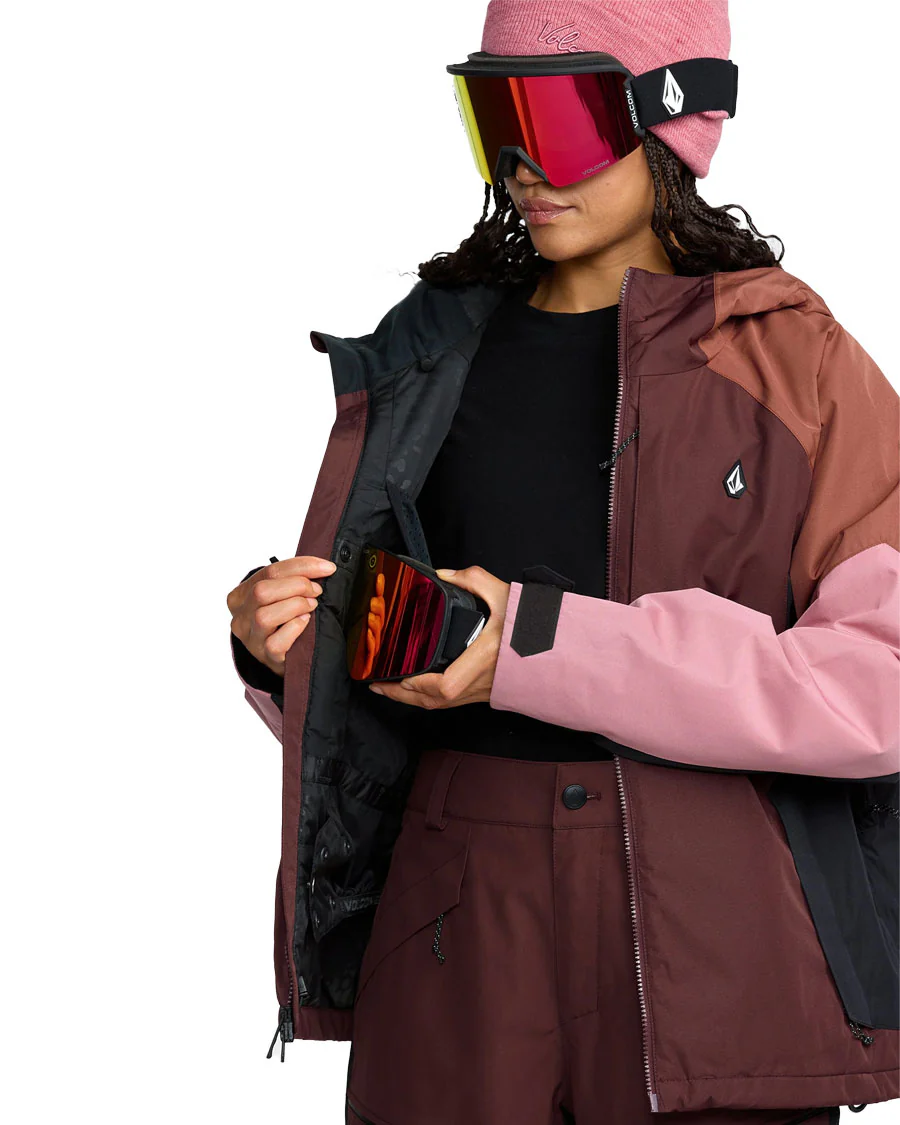Volcom Women's Agate Ins Jacket Oxblood - Image 4