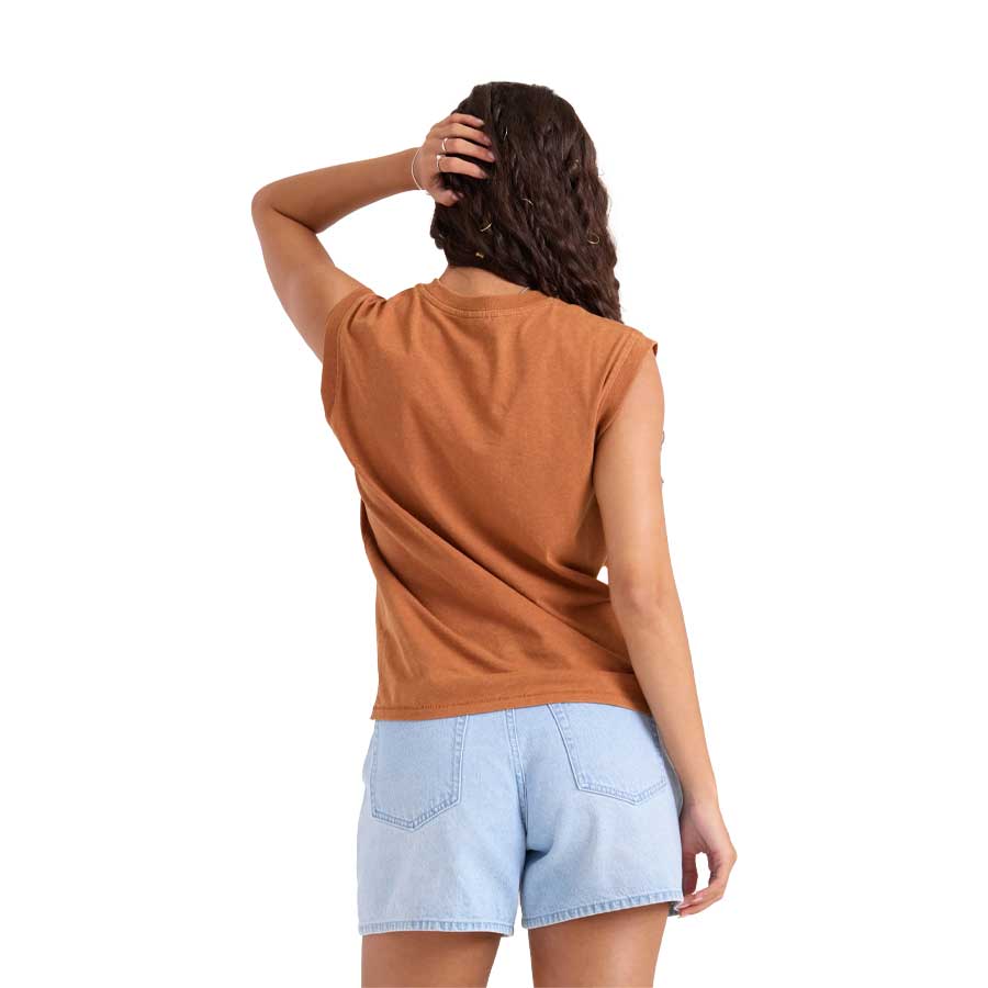 Volcom Women's Burly T-Shirt Henna - Image 2
