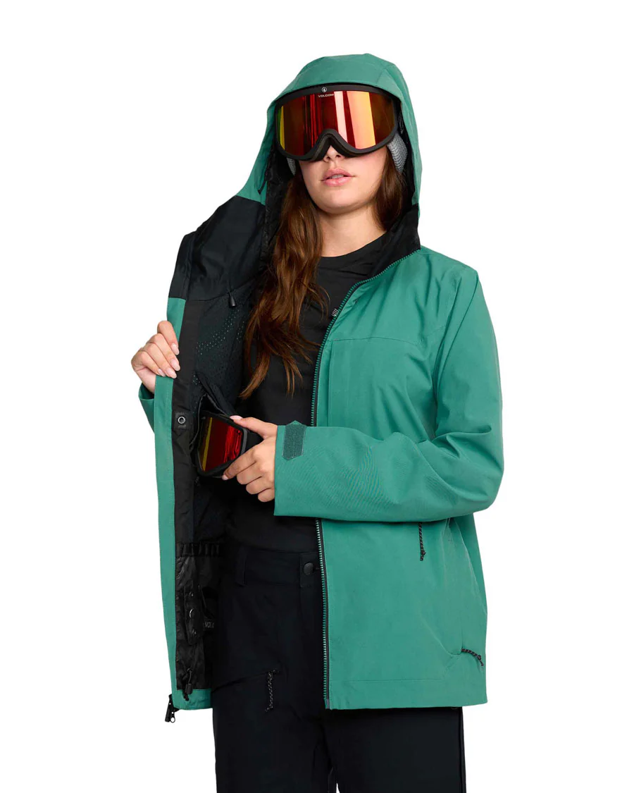 Volcom Women's Cloudbreaker Stretch 30K Jacket Spruce Green 2026 - Image 6