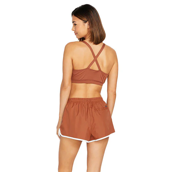 Volcom Women's CoCo Bralette Dark Coral - Image 2