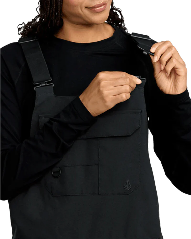 Volcom Women's Creston 3D Stretch Bib Pant Black 2026 - Image 3