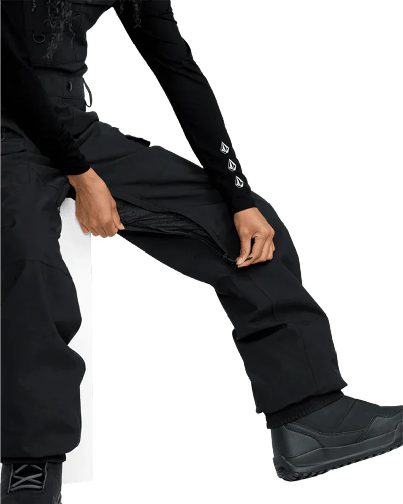 Volcom Women's Creston 3D Stretch Bib Pant Black 2026 - Image 6