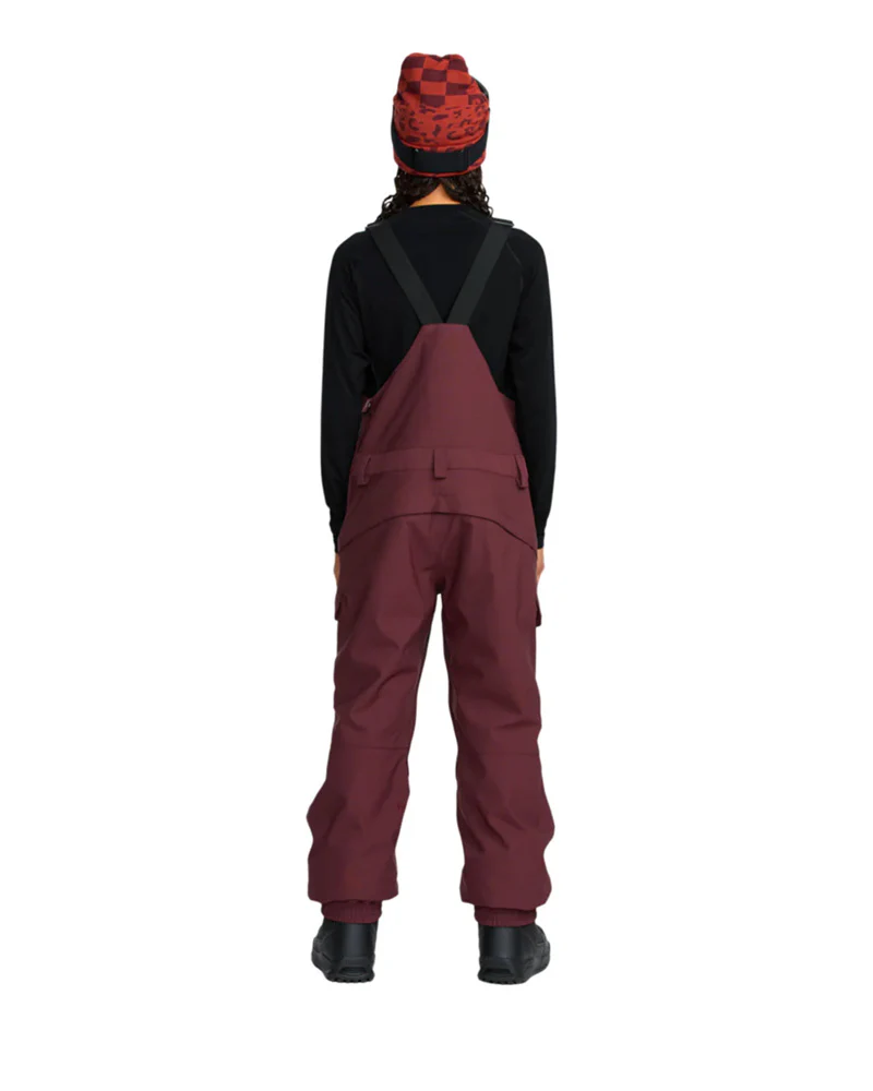 Volcom Women's Creston 3D Stretch Bib Pant Oxblood 2026 - Image 2