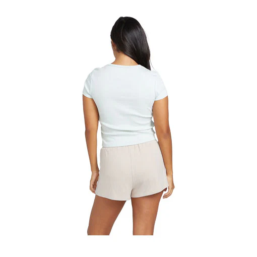 Volcom Women's Lil Fleece Short Mushroom - Image 2