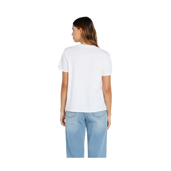 Volcom Women's One Of Each BF T-Shirt White - Image 2