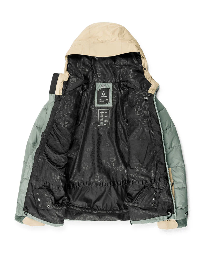 Volcom Women's Puffleup Jacket Lichen Green 2025 - Image 3