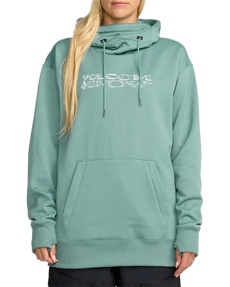 Volcom Womens' Riding Hydro Pullover Hoodie Arctic Blue 2026 - Image 3