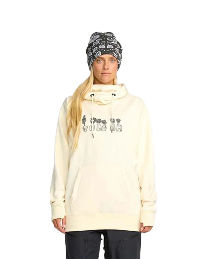 Volcom Womens' Riding Hydro Pullover Hoodie Bone 2026 - Image 3