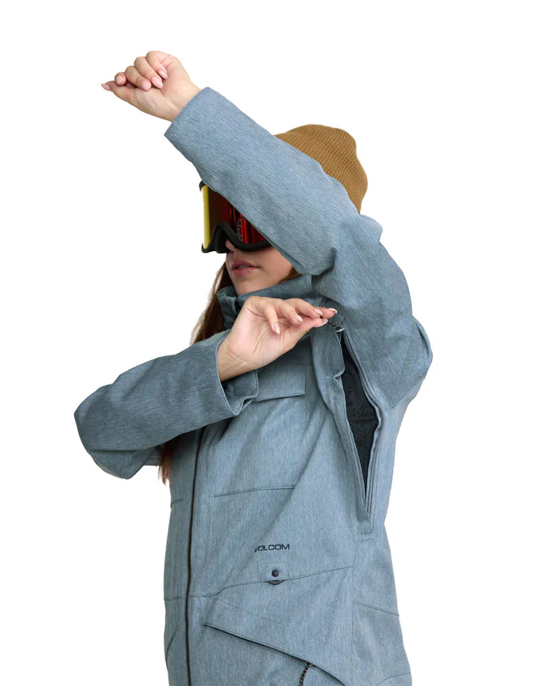 Volcom Women's Shiloh Snow Suit Denim 2026 - Image 4