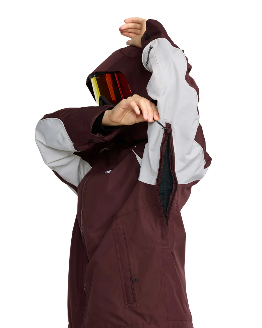 Volcom Women's Stone Smokeshow 20K Jacket Oxblood 2026 - Image 3