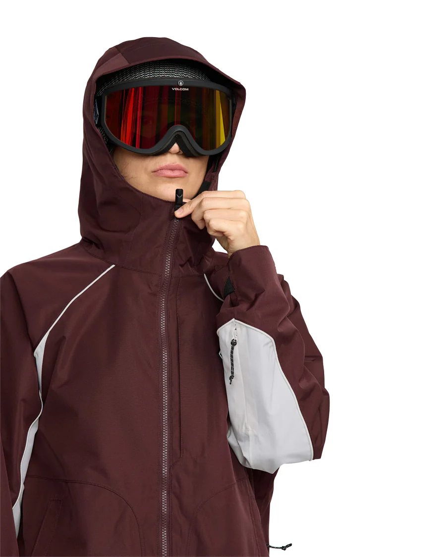 Volcom Women's Stone Smokeshow 20K Jacket Oxblood 2026 - Image 4