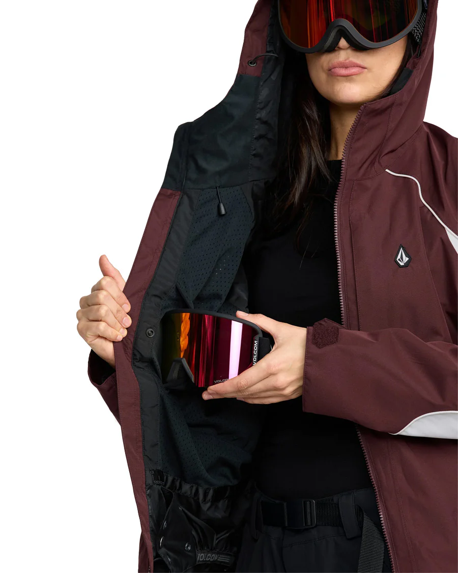 Volcom Women's Stone Smokeshow 20K Jacket Oxblood 2026 - Image 5