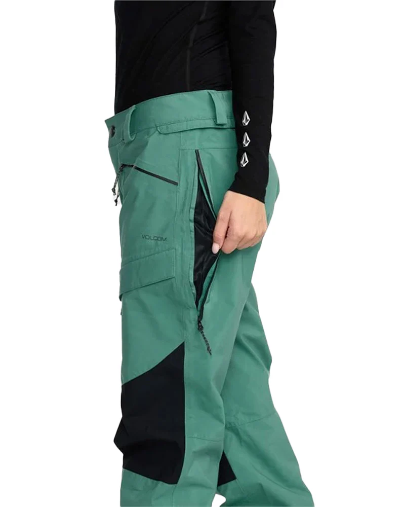 Volcom Women's V.Co At Stretch Gore-Tex Pant Spruce Green - Image 3